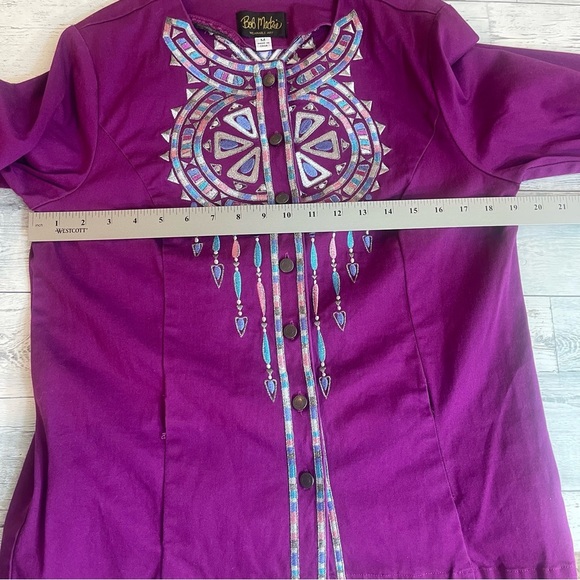 Bob Mackie Wearable Art Santa Fe Dreams Lightweight Jacket Medium - Picture 8 of 10